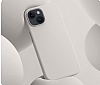 Eiroo Lansman iPhone 15 Plus Pembe Gri Silikon Klf - Resim: 1