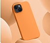 Eiroo Lansman iPhone 15 Plus Pembe Turuncu Silikon Klf - Resim: 1