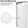 Eiroo Lansman iPhone 7 Plus / 8 Plus Beyaz Silikon Klf - Resim: 4