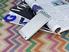 Eiroo Laser Fit iPhone 6 / 6S Silver Kenarl Metalik Silikon Klf - Resim: 1