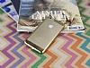 Eiroo Laser Fit iPhone 6 Plus / 6S Plus Gold Kenarl Metalik Silikon Klf - Resim: 2