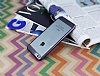 Eiroo Laser Fit iPhone 6 Plus / 6S Plus Dark Silver Kenarl Metalik Silikon Klf - Resim: 2