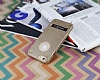 Eiroo Lesan iPhone 6 Plus / 6S Plus Standl Metal Delikli Gold Rubber Klf - Resim: 3