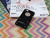 Eiroo Lesan iPhone SE / 5 / 5S Standl Metal Delikli Siyah Rubber Klf - Resim: 2
