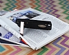 Eiroo Lesan iPhone SE / 5 / 5S Standl Metal Delikli Siyah Rubber Klf - Resim: 1