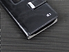 Eiroo LG G2 Buckle Pencereli Standl Siyah Deri Klf - Resim: 1