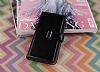 Eiroo HTC One mini 2 Buckle Standl Czdanl Siyah Deri Klf - Resim: 4