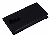 LG G2 Mini Gizli Mknatsl nce Yan Kapakl Siyah Deri Klf - Resim: 2
