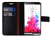 Eiroo LG G3 Standl Czdanl Siyah Deri Klf - Resim: 2