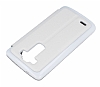 Eiroo LG G3 Vantuzlu Pencereli Standl Beyaz Deri Klf - Resim: 4