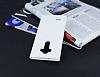 LG G4 Gizli Mknatsl Uyku Modlu Beyaz Deri Klf - Resim: 2
