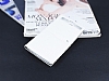 LG V10 Gizli Mknatsl Pencereli Beyaz Deri Klf - Resim: 1