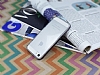 Eiroo Liquid Hybrid iPhone SE / 5 / 5S Siyah Kenarl effaf Silikon Klf - Resim: 2