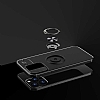Eiroo Liquid Ring iPhone 13 Pro Max Standl Lacivert Silikon Klf - Resim: 4