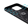 Eiroo Liquid Ring iPhone 13 Pro Max Standl Lacivert Silikon Klf - Resim: 7