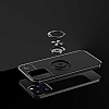 Eiroo Liquid Ring iPhone 14 Pro Max Standl Siyah Silikon Klf - Resim: 6