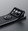 Eiroo Liquid Ring Xiaomi Mi 11 Ultra Standl Siyah-Mavi Silikon Klf - Resim: 3