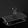 Eiroo Liquid Ring Xiaomi Poco M4 Pro Standl Siyah Silikon Klf - Resim: 2