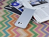 Eiroo Lucatelli Samsung Galaxy S6 Edge Ultra nce Silver Rubber Klf - Resim: 1