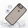 Eiroo Luxe iPhone 7 / 8 Silikon Kenarl Lacivert Rubber Klf - Resim: 1