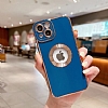 Eiroo Luxury Protection iPhone 12 Pro Kamera Korumal Lacivert Silikon Klf - Resim: 1