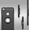 Eiroo Mage Fit Huawei P10 Lite Standl Ultra Koruma Siyah Klf - Resim: 5