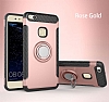 Eiroo Mage Fit Huawei P10 Lite Standl Ultra Koruma Rose Gold Klf - Resim: 9