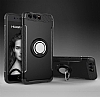 Eiroo Mage Fit Huawei P10 Plus Standl Ultra Koruma Siyah Klf - Resim: 7