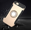 Eiroo Mage Fit iPhone 6 / 6S Standl Ultra Koruma Dark Silver Klf - Resim: 3