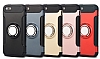 Eiroo Mage Fit iPhone SE / 5 / 5S Standl Ultra Koruma Dark Silver Klf - Resim: 8