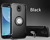 Eiroo Mage Fit Samsung Galaxy J5 Pro 2017 Standl Ultra Koruma Siyah Klf - Resim: 6