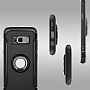 Eiroo Mage Fit Samsung Galaxy S8 Standl Ultra Koruma Gold Klf - Resim: 5