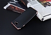 Eiroo Matte Fit General Mobile GM6 Rose Gold Kenarl Siyah Silikon Klf - Resim: 2