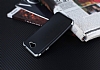 Eiroo Matte Fit General Mobile GM6 Silver Kenarl Siyah Silikon Klf - Resim: 2