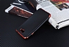 Eiroo Matte Fit General Mobile GM6 Krmz Kenarl Siyah Silikon Klf - Resim: 2