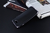 Eiroo Matte Fit General Mobile GM6 Dark Silver Kenarl Siyah Silikon Klf - Resim: 2