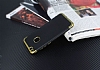 Eiroo Matte Fit Huawei P10 Lite Gold Kenarl Siyah Silikon Klf - Resim: 2