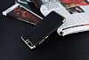 Eiroo Matte Fit Huawei P10 Plus Gold Kenarl Siyah Silikon Klf - Resim: 1