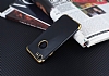 Eiroo Matte Fit iPhone 7 Gold Kenarl Siyah Silikon Klf - Resim: 2
