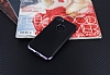 Eiroo Matte Fit iPhone 7 Dark Silver Kenarl Siyah Silikon Klf - Resim: 1