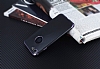 Eiroo Matte Fit iPhone 7 Dark Silver Kenarl Siyah Silikon Klf - Resim: 2