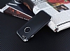 Eiroo Matte Fit iPhone 7 Silver Kenarl Siyah Silikon Klf - Resim: 2