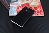 Eiroo Matte Fit iPhone 7 Plus Dark Silver Kenarl Siyah Silikon Klf - Resim: 1