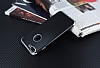 Eiroo Matte Fit iPhone 7 Plus Silver Kenarl Siyah Silikon Klf - Resim: 2