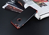 Eiroo Matte Fit iPhone 7 Plus Krmz Kenarl Siyah Silikon Klf - Resim: 2