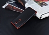 Eiroo Matte Fit Nokia 5 Krmz Kenarl Siyah Silikon Klf - Resim: 2