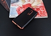 Eiroo Matte Fit Nokia 5 Krmz Kenarl Siyah Silikon Klf - Resim: 1