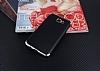 Eiroo Matte Fit Samsung Galaxy J7 Prime / J7 Prime 2 Silver Kenarl Siyah Silikon Klf - Resim: 1