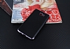 Eiroo Matte Fit Samsung Galaxy J7 Prime / J7 Prime 2 Dark Silver Kenarl Siyah Silikon Klf - Resim: 1