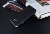 Eiroo Matte Fit Samsung Galaxy J7 Prime / J7 Prime 2 Silver Kenarl Siyah Silikon Klf - Resim: 2
